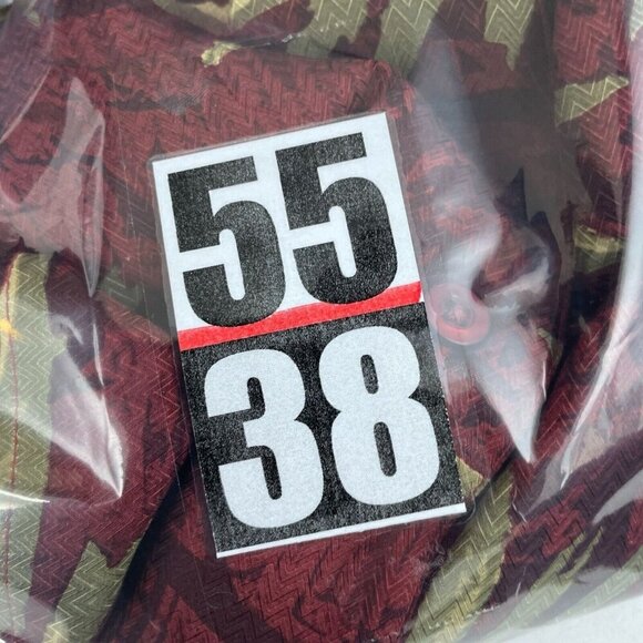 Bachrach Mens XXL Red & Gold Hawaiian Silk Shirt 5538 - Picture 6 of 7